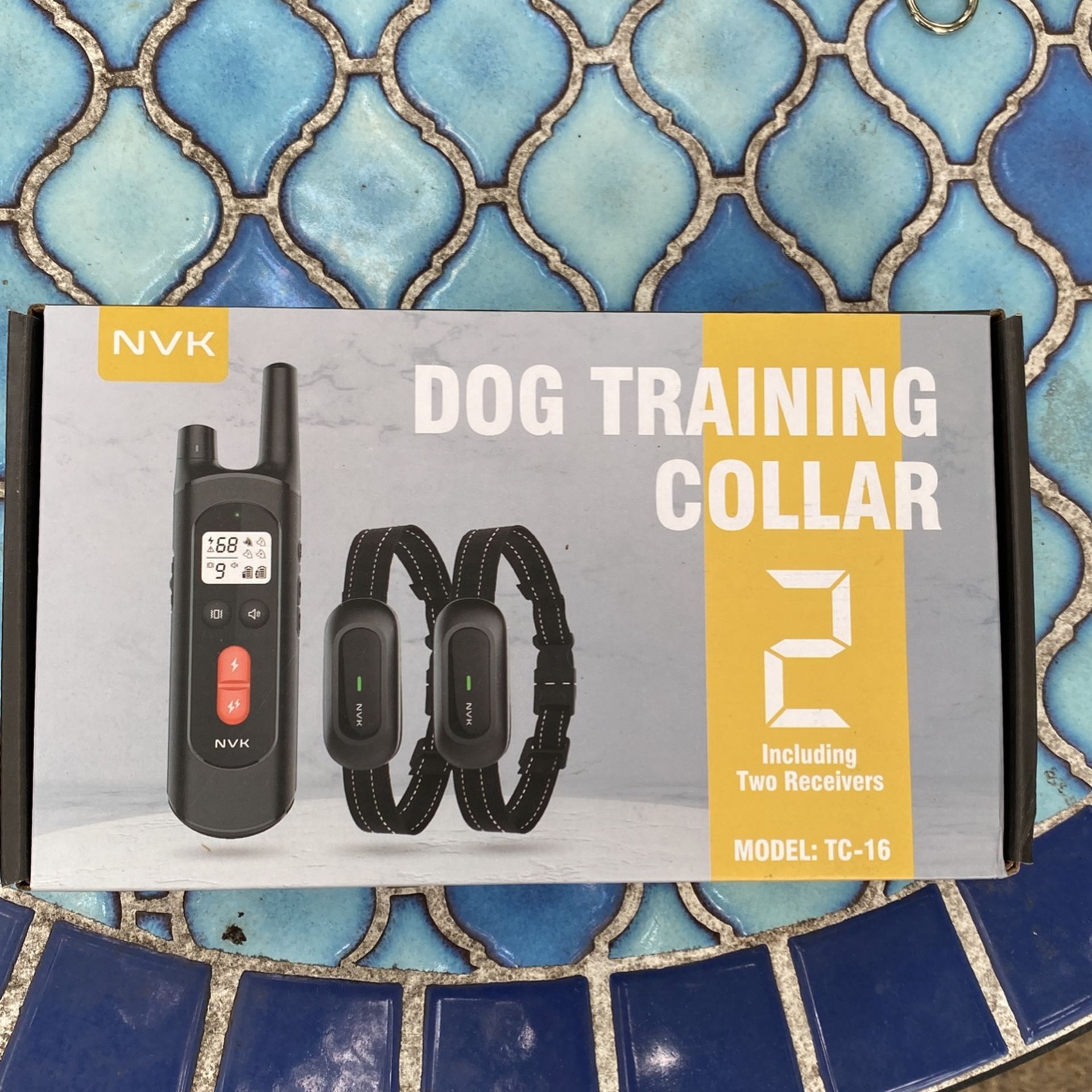 NVK Dog Training Collar, Including Two Receivers