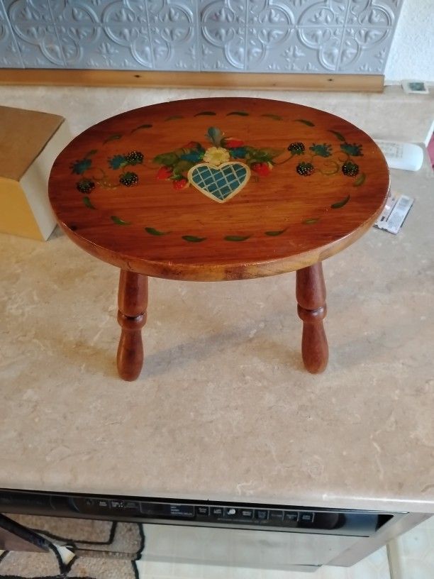 Vintage Wood Stool