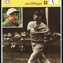 1977 - Sportscaster #02-08A Joe DiMaggio Baseball Card Mint Condition