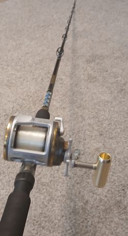 1New Okuma AV 300L on custom Graphite Okuma Avenger combo 6'6 Rod
