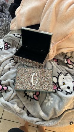 2 A & C Glass Jewelry Box 