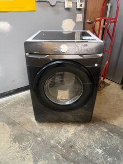 SAMSUNG BLACK STAINLESS STEEL GAS DRYER 😍