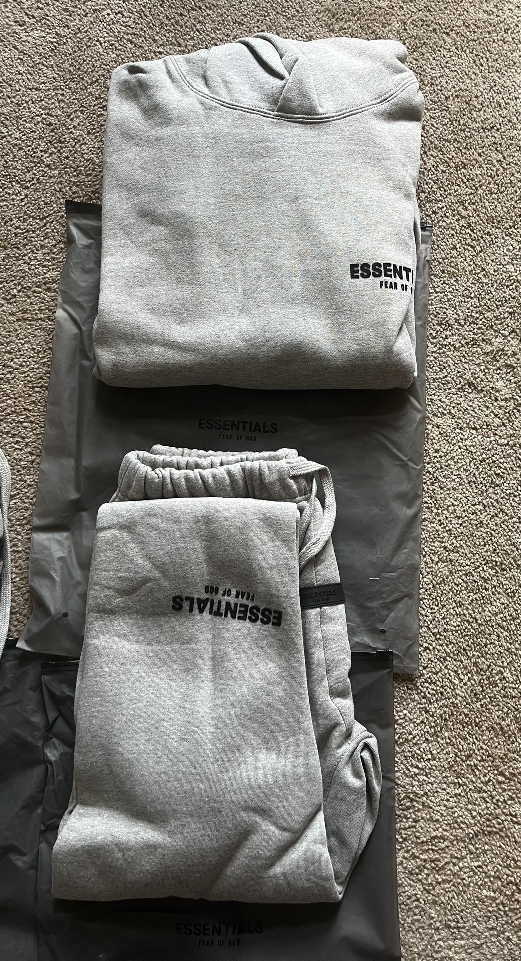 Essentials fear of god full set “dark oatmeal”