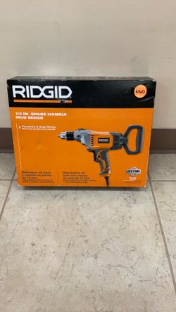 RIDGID R7122 1/2” SPADE HANDLE MUD MIXER.