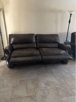 TWO large recliner couches