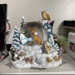 Disney Bambi Winter Musical Snow globe