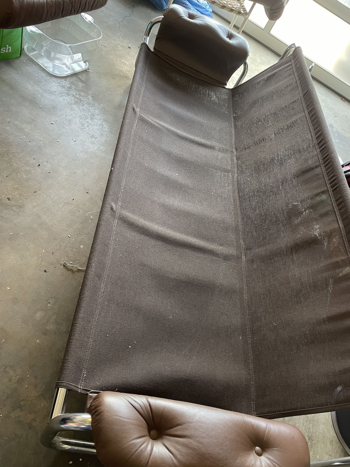 Borkum Tufted Leather & Chrome Tubular Steel Sofa by Johan Bertil Häggström, 1972