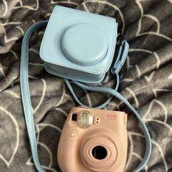 Pink Polaroid Blue Case 