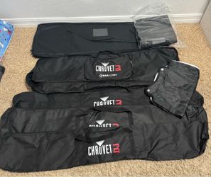 Collection of padded transport cases Chauvet DJ VIP Gear Bags