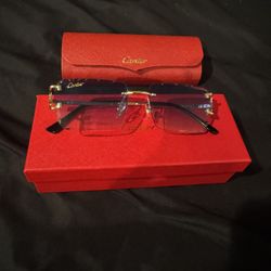 Cartier Glasses Blue/black