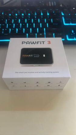 Pawfit 3 GPS Pet Tracker GPS Dog Tracker 4G Live Tracking, Smart Alerts, Fully Waterproof Activity Monitor for Pets, Unlimited Range, Remote Voice Rec