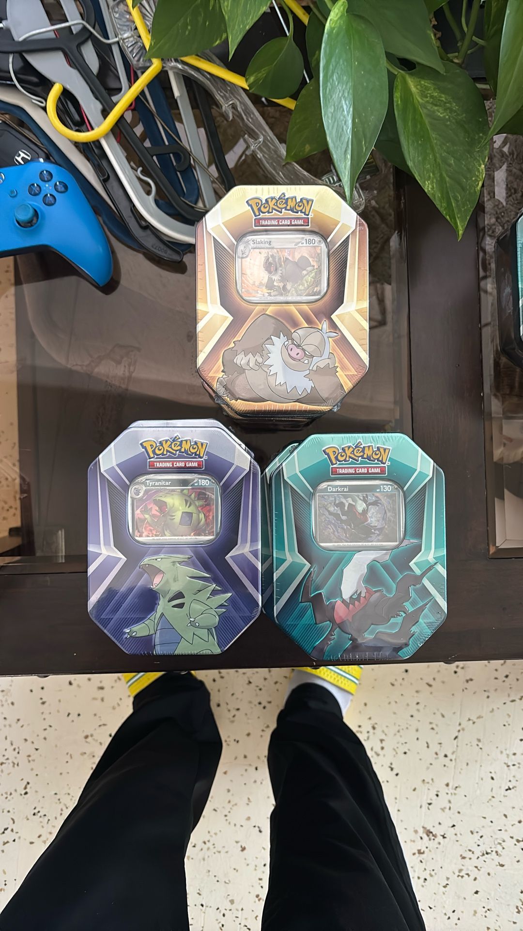 Pokemon Tins ! Tyranitar / Darkrai / Slaking Tins *RESTOCKED* HMU
