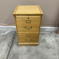 Wood File Cabinet