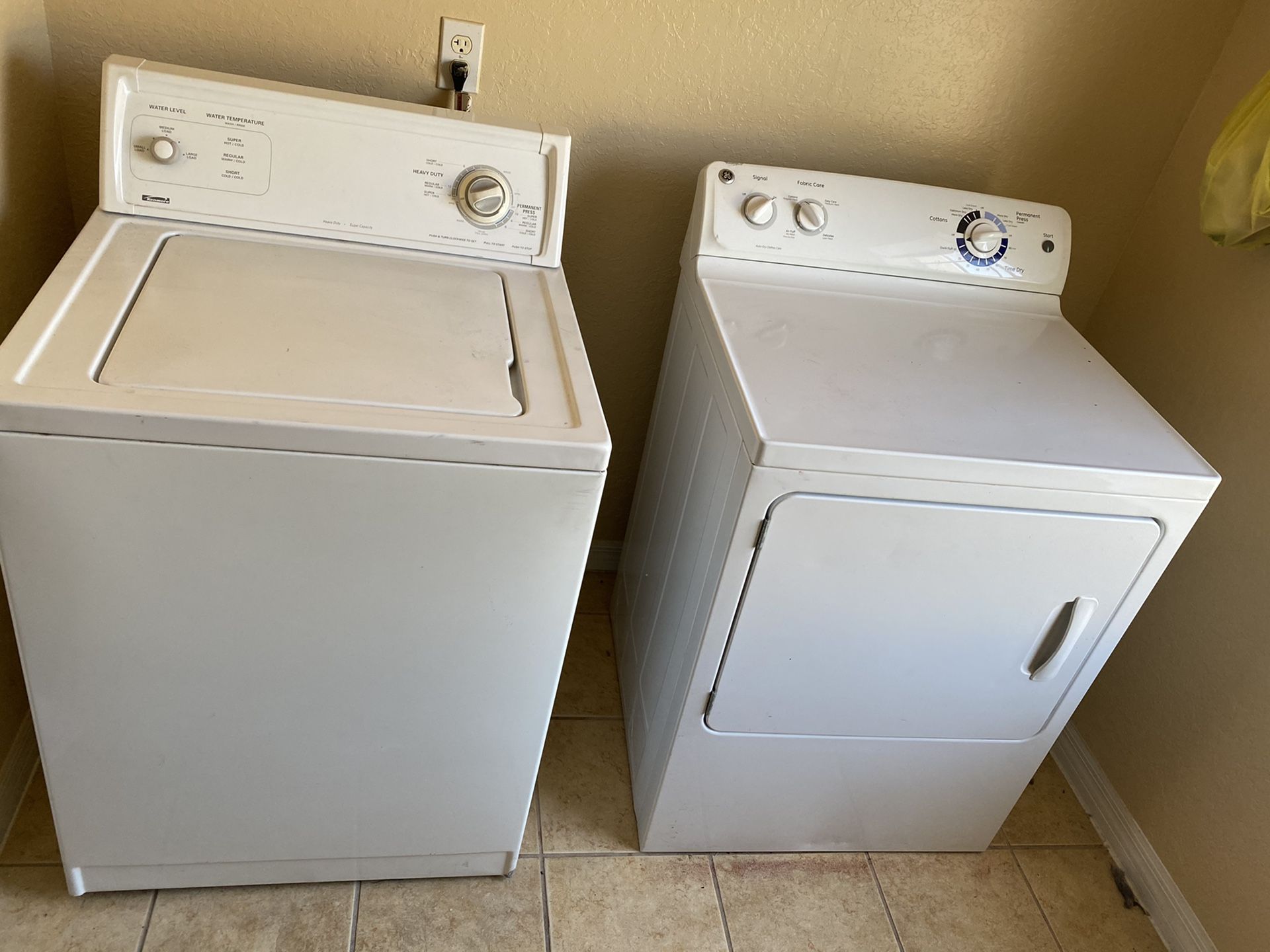 Washer and dryer