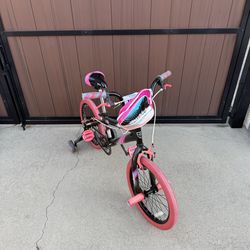 Girls pink bike 18 inch bicycle
