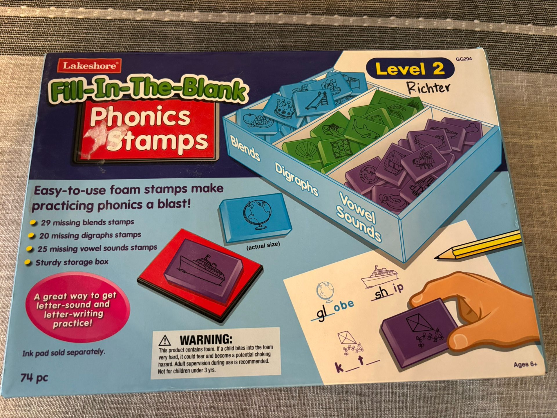Lakeshore Learning Phonics Stamps Level 2 Homeschool 