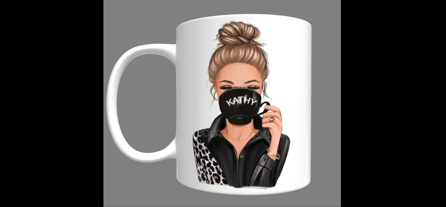 Lady Image Of Yourself Personalised mug, Name mug, Gift For Mom Best Friend Mug