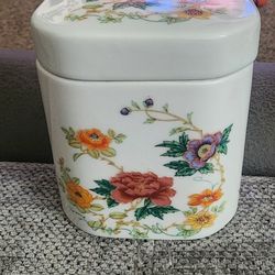 Rare Beautiful 4" Takahashi Porcelain San Francisco Square Trinket Box Japan
