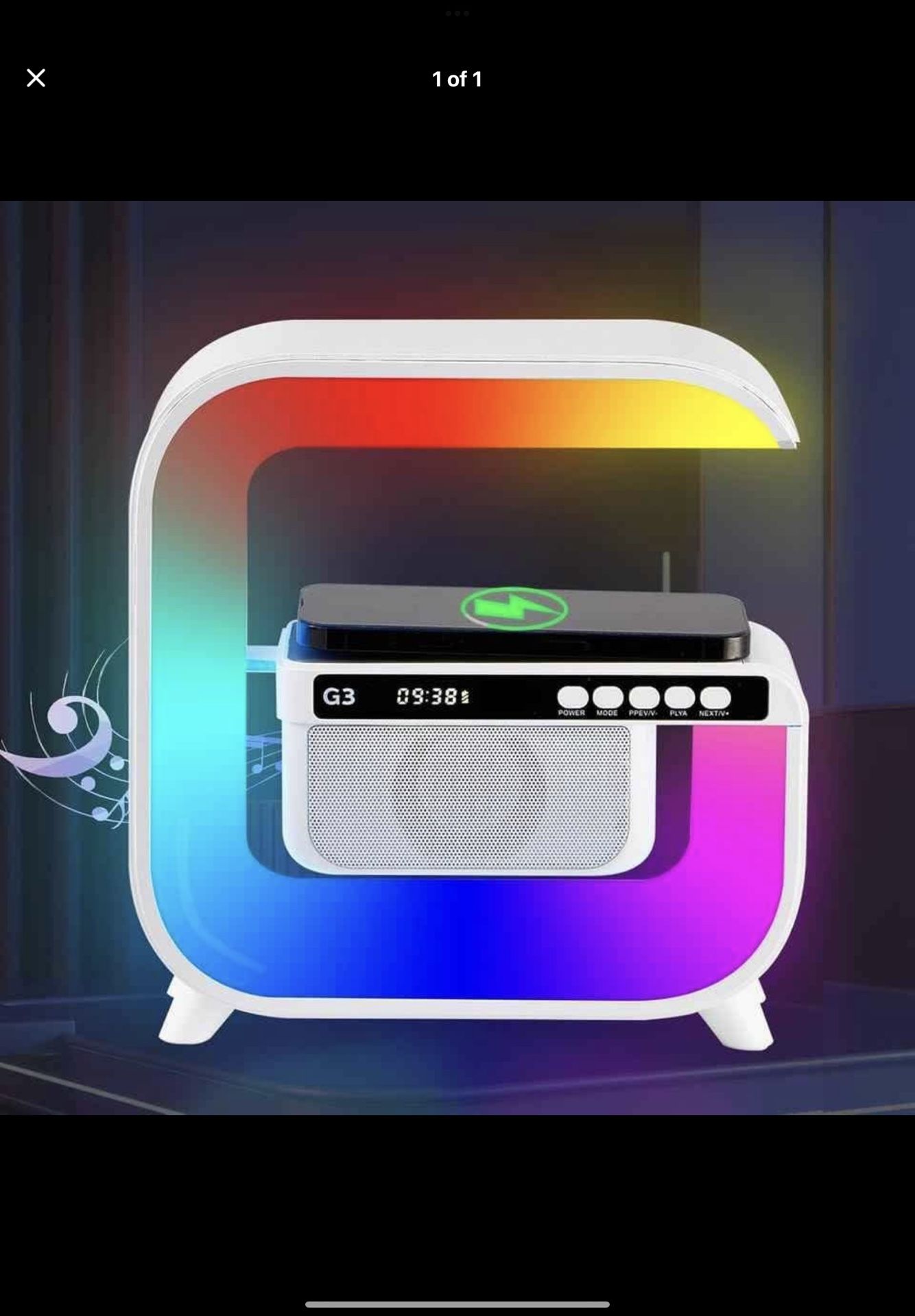 Hi-Fi Sound Wireless Speaker Lamp. Night 9 in 1