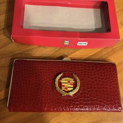 Red Cadillac Clutch Wallet