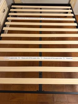 Queen size metal bed frame