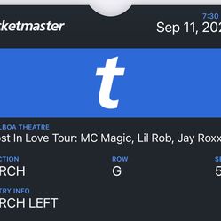 Mc Magic, Lil Rob, Jay Roxxie September 11 concert Tickets 
