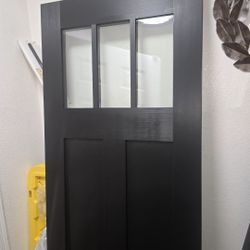 36" X 80" Jet Black Color Xterior   New Door. 