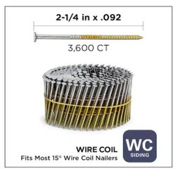 2-1/4 in. x 092 in.  Electrogalvanized Nails