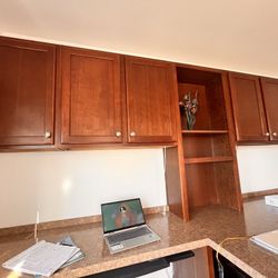 Custom Cabinets Originally For Desk Area