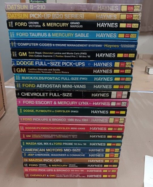 Haynes Chilton Auto Repair Maintenance Manual Lot
