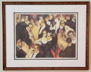 Juarez Machado The Party Goes On 74/275 Hand Signed Lithograph 33.5x27 Framed
