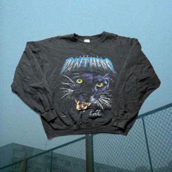 Vintage Black Carolina Panthers Crewneck