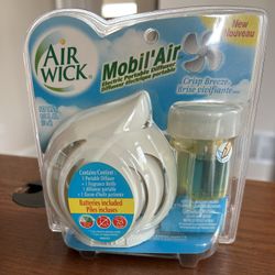 VTG Airwick, Mobile Air, Electric, Portable Air, Freshener Diffuser, Crisp Breeze NOS