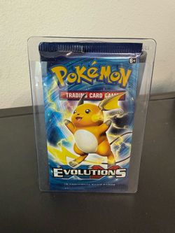 XY Evolutions Pokemon Booster Pack Raichu Art - SEALED - FS