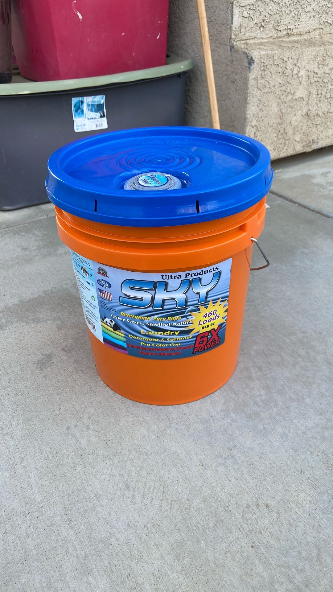Tide and Gain (5gallon ea) liquid detergents