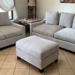 Brand NEW! 3 Set Couches With ottoman 