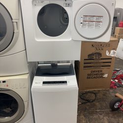 220v (regular Socket) Portable Washer Dryer Set.$500 Delivered Installed.$450 Picked Up.4m Warranty 