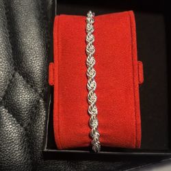 Silver 925 Rope Bracelet 