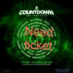 will buy countdown ticket