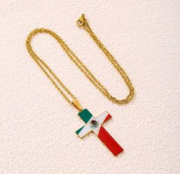 Necklace - Brand New - cross with chain