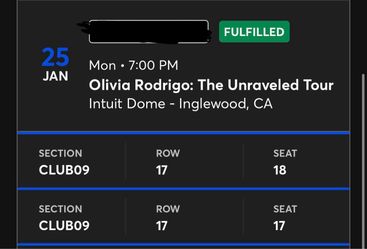 Olivia Rodrigo The unraveled tour