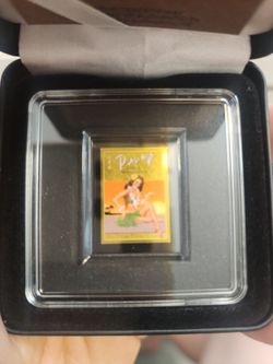 Pin-Up Collectible Gold Bar in Display Case