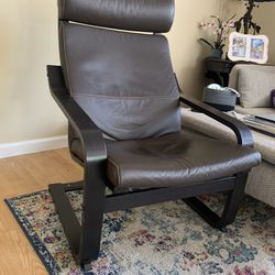 IKEA Armchair - Brown Faux Leather