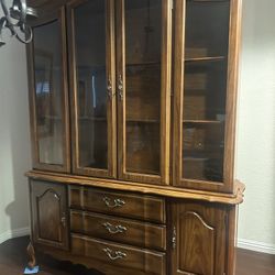 Wood China cabinet