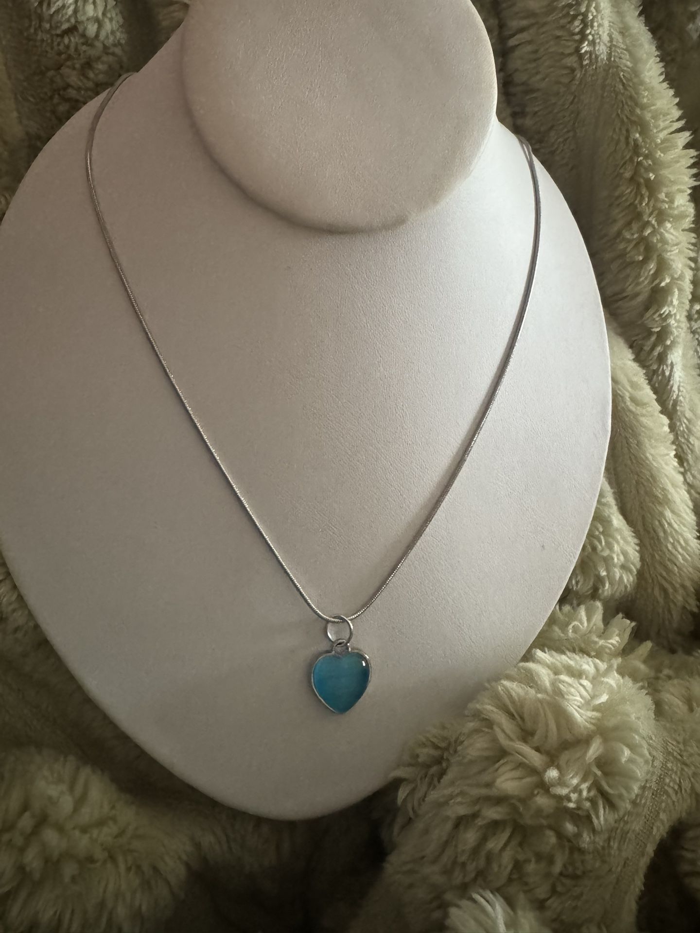Coach Heart Shaped Pendant on Silver Chain
