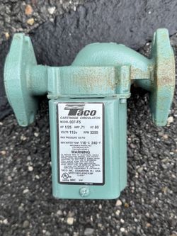 Taco 007-F5-7IFC 1/25 HP Cast Iron Circulator Pump with Integral Flow Check