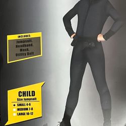 Girls Catwoman Jumpsuit Costume