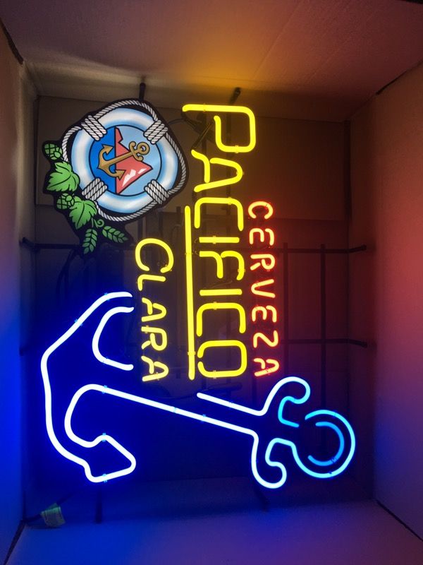 New Cerveza Pacifico Surfing Neon Light Sign 17/"x14/" Lamp Beer Bar Glass Decor