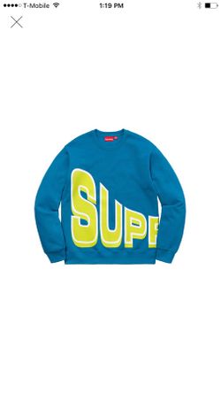 Supreme Side Arc Crewneck Dark Aqua Size Medium