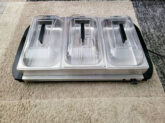 Proctor Silex 3-Tray Buffet Server Warming Tray